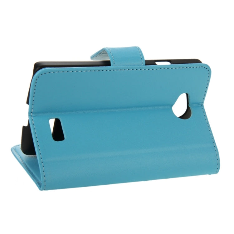 Horizontal Flip Magnetic Buckle PU Leather Case with Holder & Card Slot & Wallet for LG Optimus F60