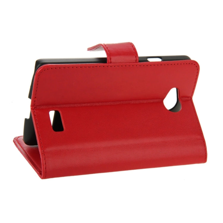 Horizontal Flip Magnetic Buckle PU Leather Case with Holder & Card Slot & Wallet for LG Optimus F60