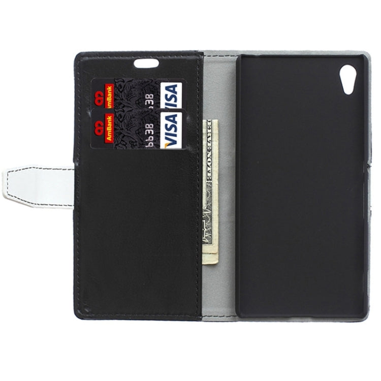 Color Matching Flip Leather Case with Holder & Card Slots & Wallet for Sony Xperia Z4