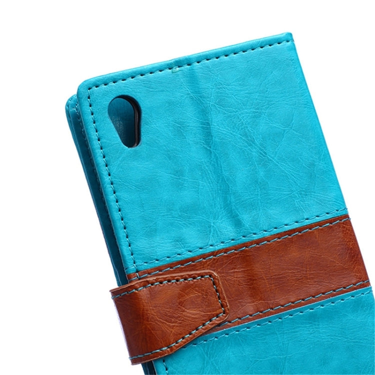 Color Matching Flip Leather Case with Holder & Card Slots & Wallet for Sony Xperia Z4