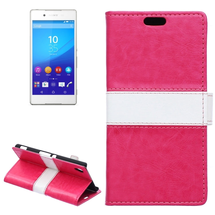 Color Matching Flip Leather Case with Holder & Card Slots & Wallet for Sony Xperia Z4