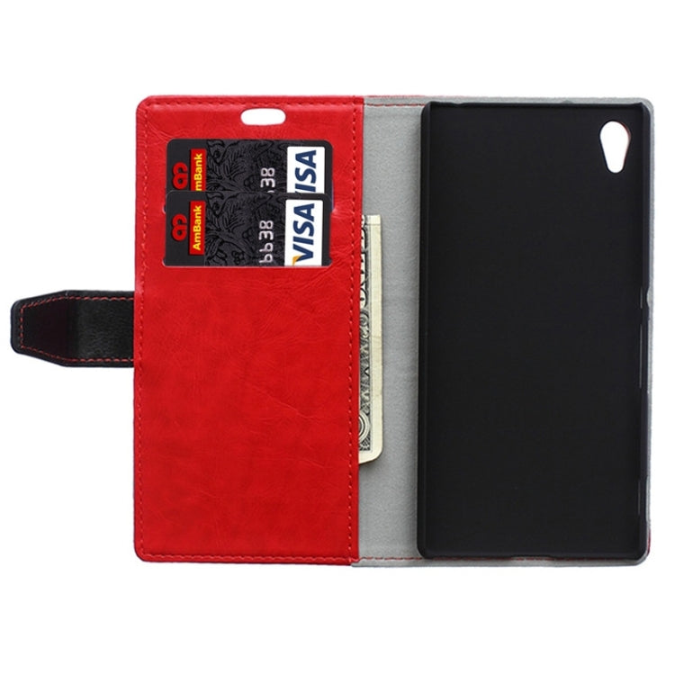 Color Matching Flip Leather Case with Holder & Card Slots & Wallet for Sony Xperia Z4