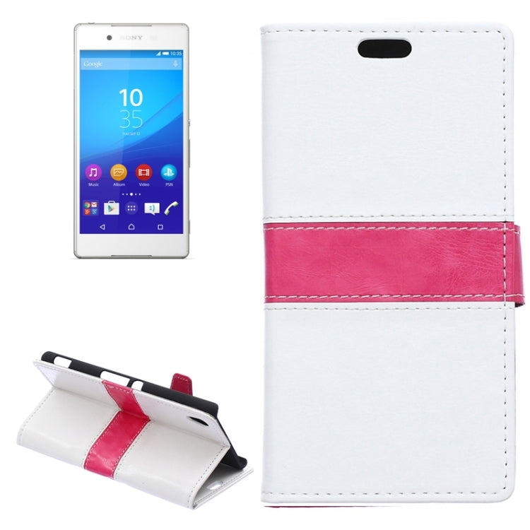 Color Matching Flip Leather Case with Holder & Card Slots & Wallet for Sony Xperia Z4