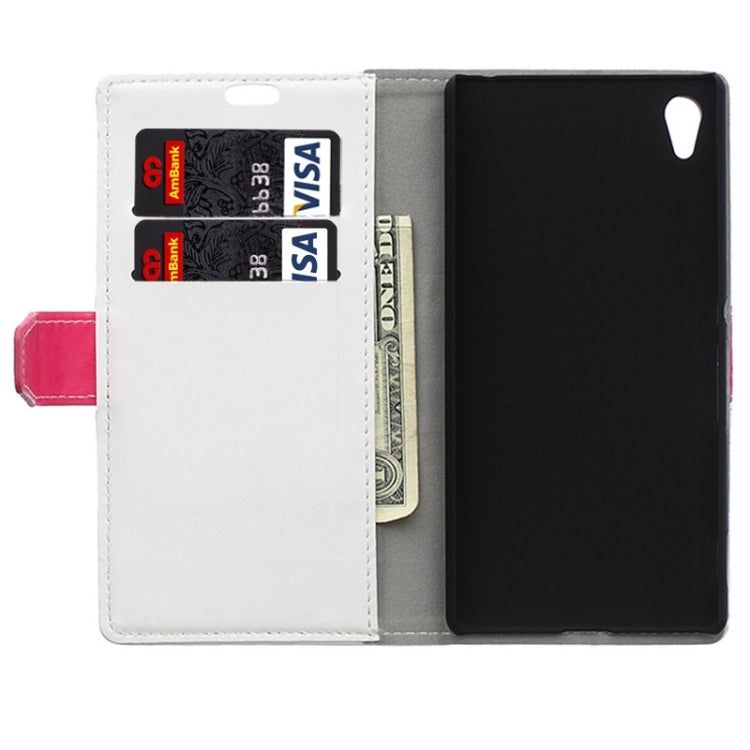 Color Matching Flip Leather Case with Holder & Card Slots & Wallet for Sony Xperia Z4
