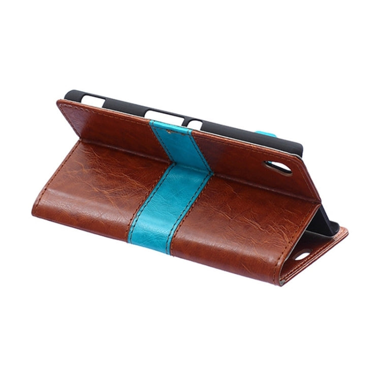 Color Matching Flip Leather Case with Holder & Card Slots & Wallet for Sony Xperia Z4