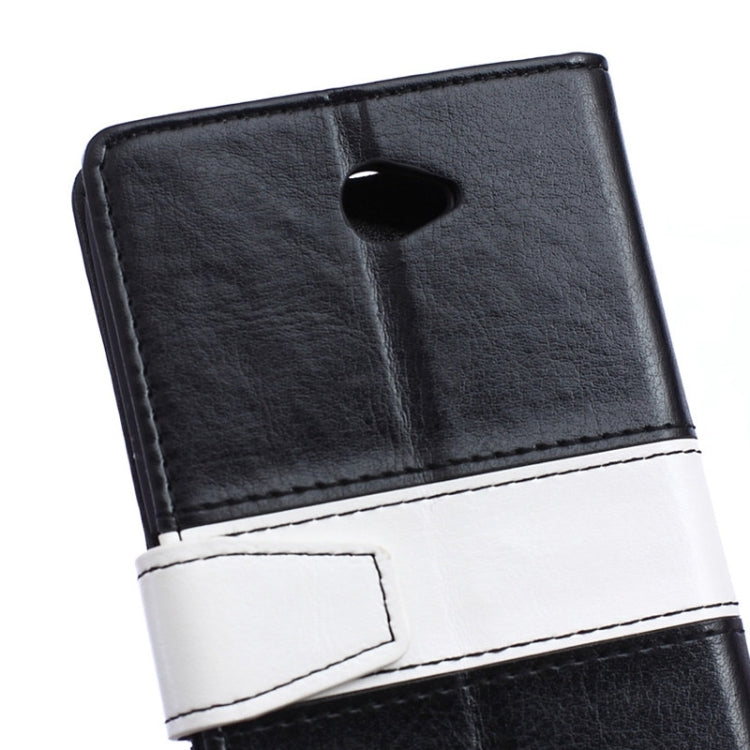 Color Matching Flip Leather Case with Holder & Card Slots & Wallet for Sony Xperia E4