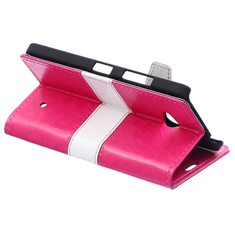 Color Matching Flip Leather Case with Holder & Card Slots & Wallet for Microsoft Lumia 640