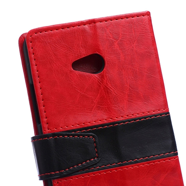Color Matching Flip Leather Case with Holder & Card Slots & Wallet for Microsoft Lumia 640