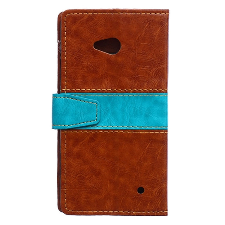 Color Matching Flip Leather Case with Holder & Card Slots & Wallet for Microsoft Lumia 640