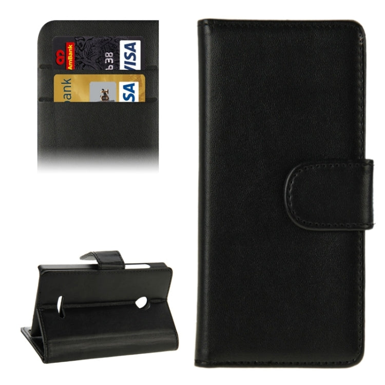Horizontal Flip Magnetic Buckle PU Leather Case with Holder & Card Slot & Wallet for Microsoft Lumia 435