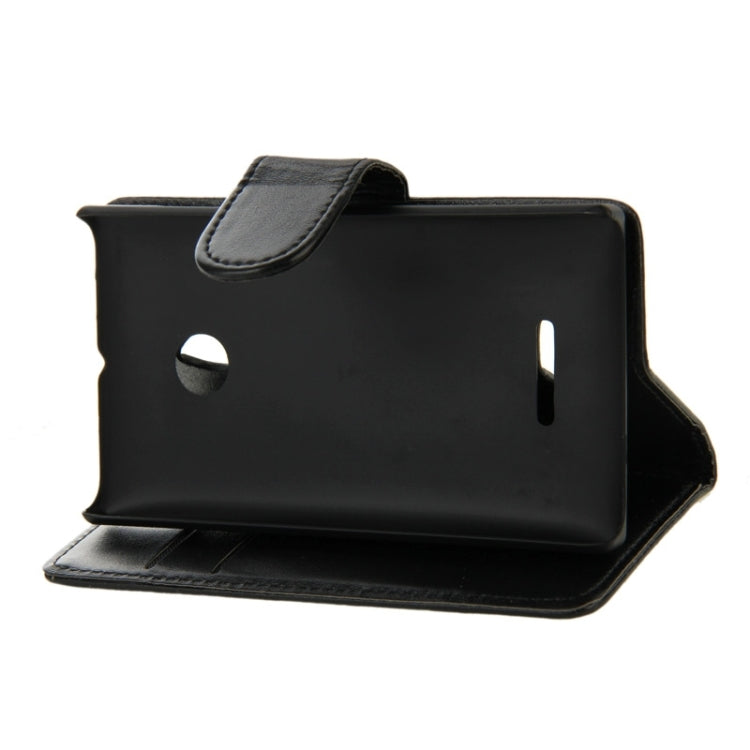Horizontal Flip Magnetic Buckle PU Leather Case with Holder & Card Slot & Wallet for Microsoft Lumia 435