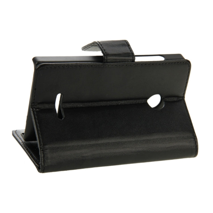 Horizontal Flip Magnetic Buckle PU Leather Case with Holder & Card Slot & Wallet for Microsoft Lumia 435