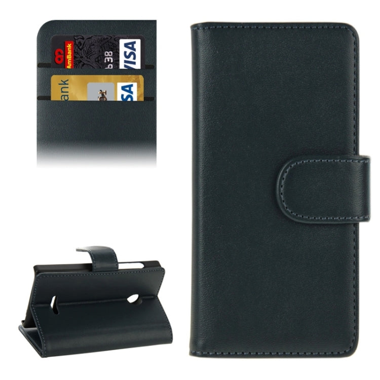Horizontal Flip Magnetic Buckle PU Leather Case with Holder & Card Slot & Wallet for Microsoft Lumia 435