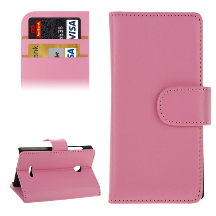 Horizontal Flip Magnetic Buckle PU Leather Case with Holder & Card Slot & Wallet for Microsoft Lumia 435