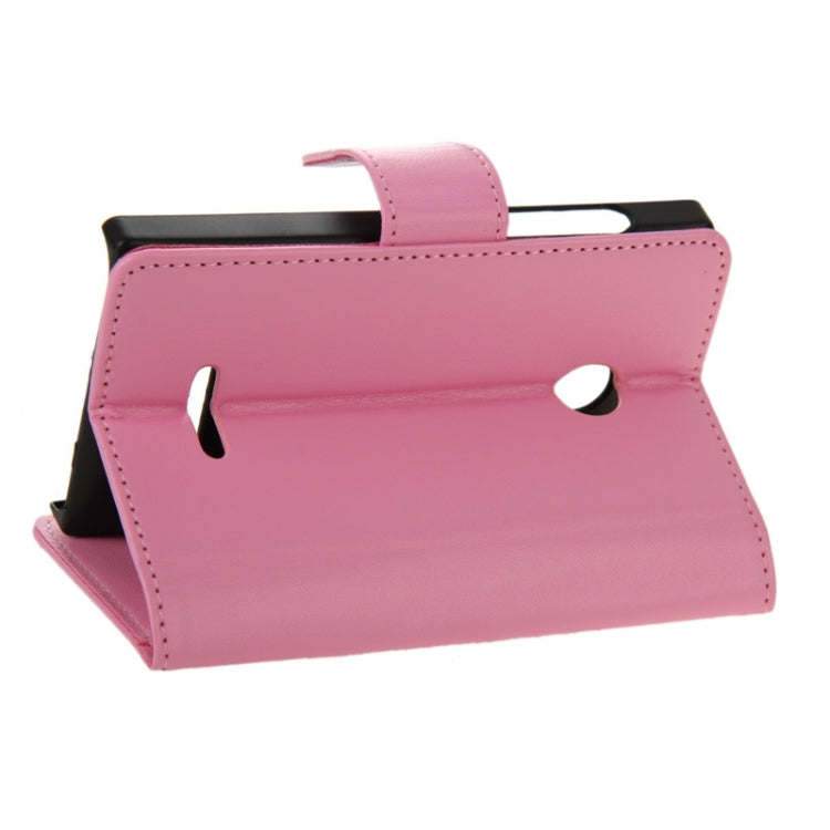 Horizontal Flip Magnetic Buckle PU Leather Case with Holder & Card Slot & Wallet for Microsoft Lumia 435