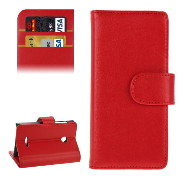 Horizontal Flip Magnetic Buckle PU Leather Case with Holder & Card Slot & Wallet for Microsoft Lumia 435