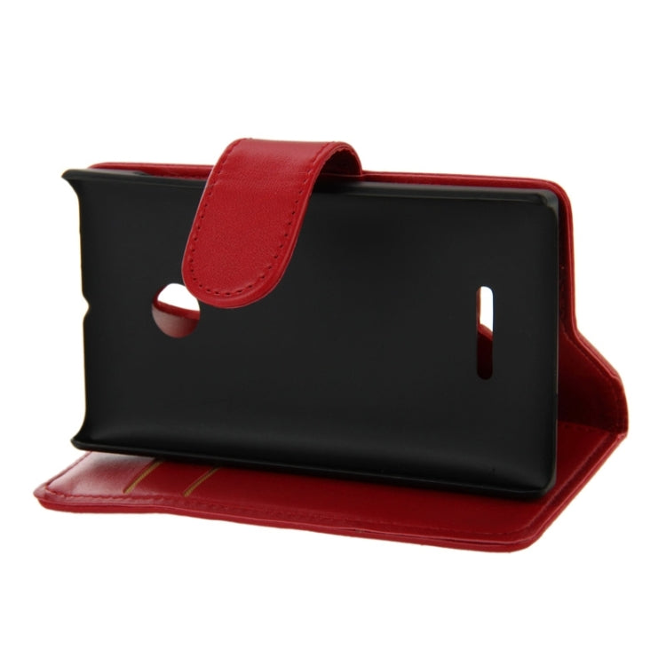 Horizontal Flip Magnetic Buckle PU Leather Case with Holder & Card Slot & Wallet for Microsoft Lumia 435