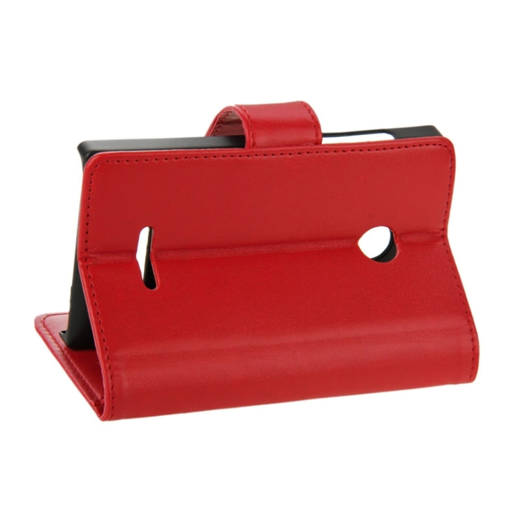 Horizontal Flip Magnetic Buckle PU Leather Case with Holder & Card Slot & Wallet for Microsoft Lumia 435