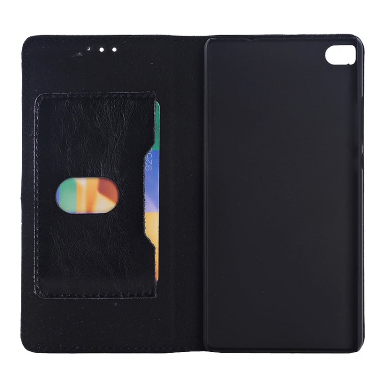 Crazy Horse Texture Genuine Leather Case with Holder & Card Slot for Huawei P8