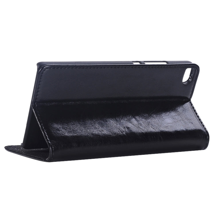 Crazy Horse Texture Genuine Leather Case with Holder & Card Slot for Huawei P8