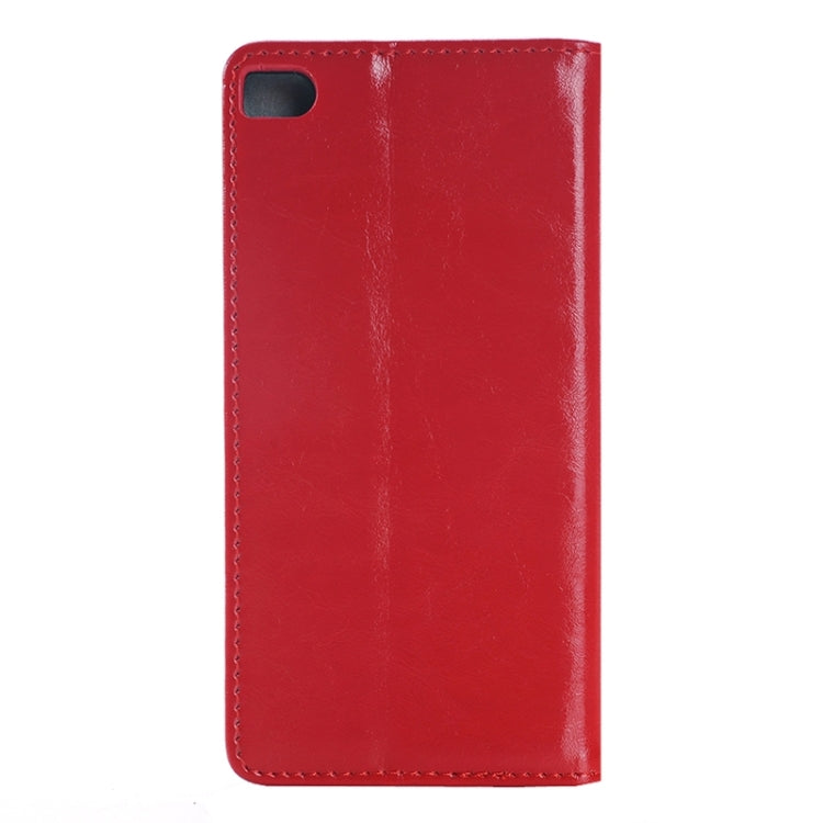 Crazy Horse Texture Genuine Leather Case with Holder & Card Slot for Huawei P8