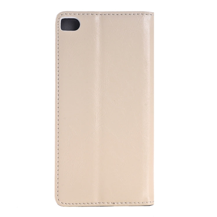Crazy Horse Texture Genuine Leather Case with Holder & Card Slot for Huawei P8