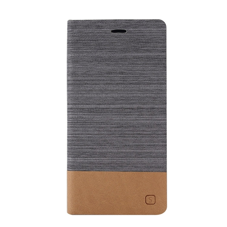 Horizontal Flip Canvas Leather Case with Card Slot & Holder for Sony Xperia Z3