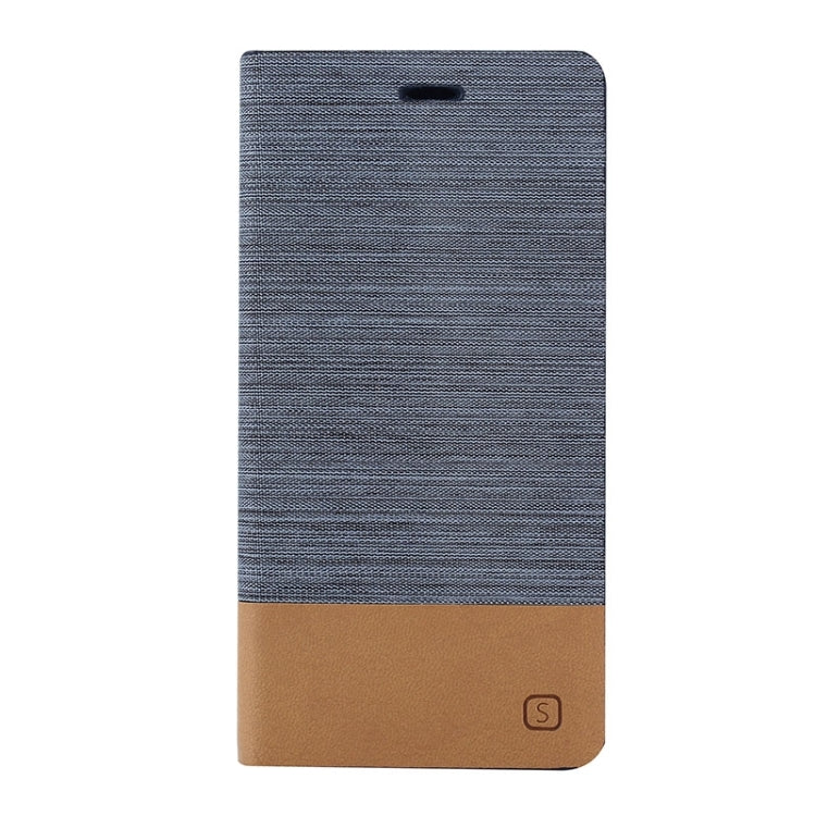 Horizontal Flip Canvas Leather Case with Card Slot & Holder for Sony Xperia Z3