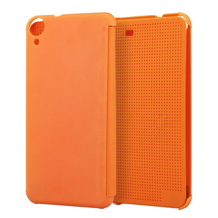 For HTC Desire 820 Smart Flip Dot View Leather Case with Sleep and Wake-up Function