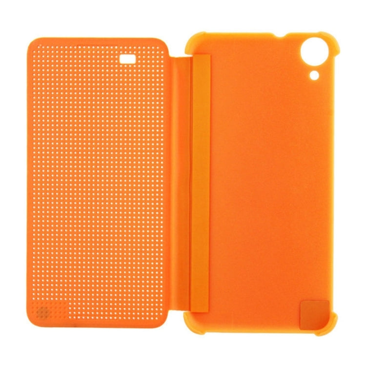 For HTC Desire 820 Smart Flip Dot View Leather Case with Sleep and Wake-up Function
