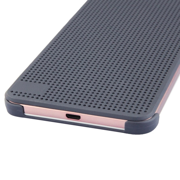 For HTC One E9+ Smart Flip Dot View Case with Sleep and Wake-up Function