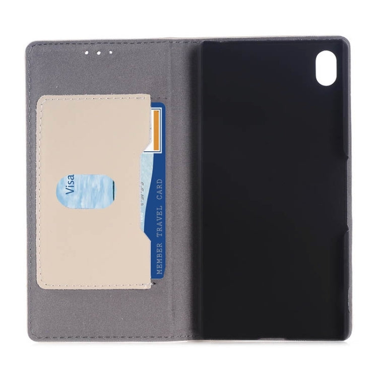 Crazy Horse Texture Horizontal Flip Genuine Leather Case with Card Slots & Holder for Sony Xperia Z3+
