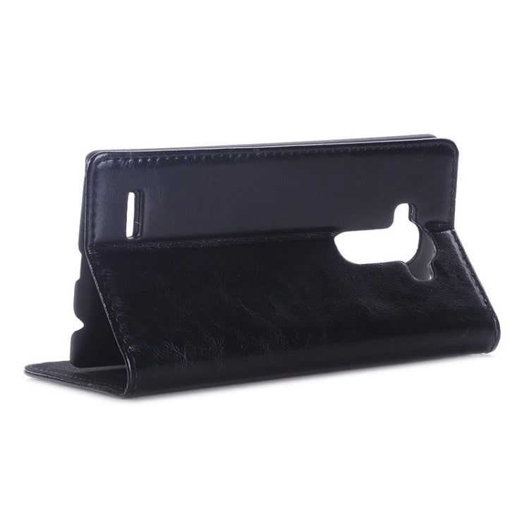 Crazy Horse Texture Horizontal Flip Genuine Leather Case with Card Slots & Holder for LG G4