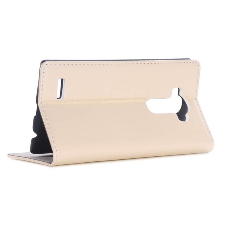 Crazy Horse Texture Horizontal Flip Genuine Leather Case with Card Slots & Holder for LG G4