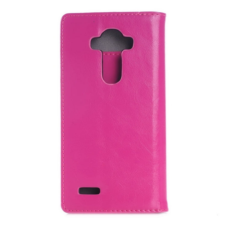 Crazy Horse Texture Horizontal Flip Genuine Leather Case with Card Slots & Holder for LG G4