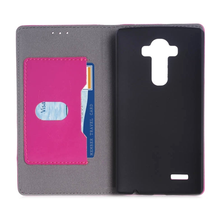 Crazy Horse Texture Horizontal Flip Genuine Leather Case with Card Slots & Holder for LG G4