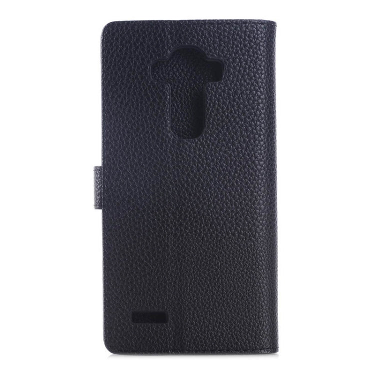 Litchi Texture Horizontal Flip Magnetic Buckle Leather Case with Card Slots & Wallet & Holder for LG G4