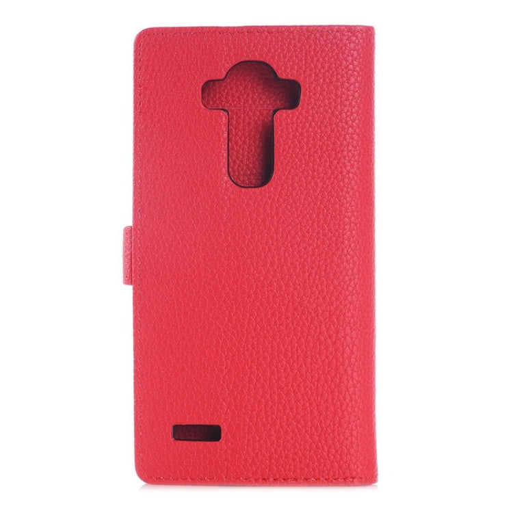 Litchi Texture Horizontal Flip Magnetic Buckle Leather Case with Card Slots & Wallet & Holder for LG G4