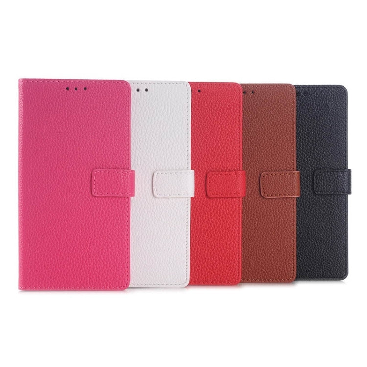 Litchi Texture Horizontal Flip Magnetic Buckle Leather Case with Card Slots & Wallet & Holder for LG G4