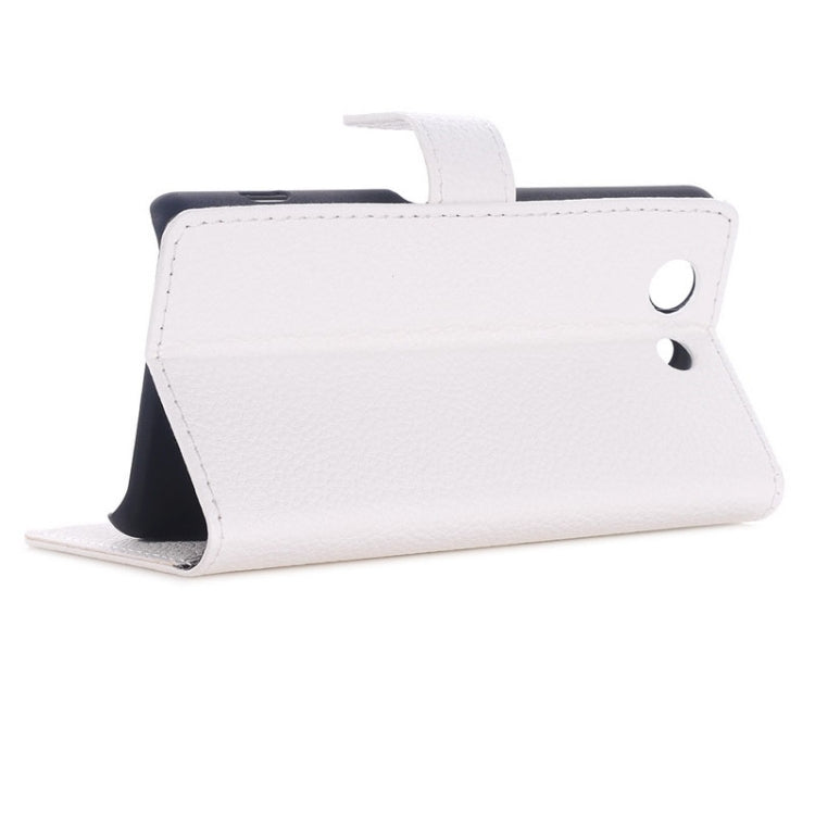 Litchi Texture Horizontal Flip Magnetic Buckle Leather Case with Card Slots & Wallet & Holder for Sony Z4 Compact / Z4 Mini