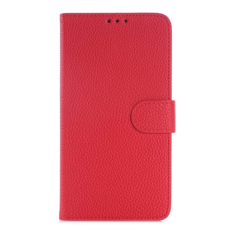 Litchi Texture Horizontal Flip Magnetic Buckle Leather Case with Card Slots & Wallet & Holder for Huawei Ascend Mate 7