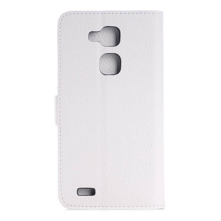 Litchi Texture Horizontal Flip Magnetic Buckle Leather Case with Card Slots & Wallet & Holder for Huawei Ascend Mate 7