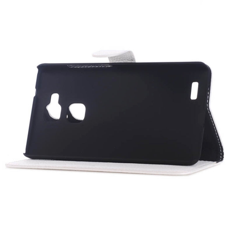 Litchi Texture Horizontal Flip Magnetic Buckle Leather Case with Card Slots & Wallet & Holder for Huawei Ascend Mate 7