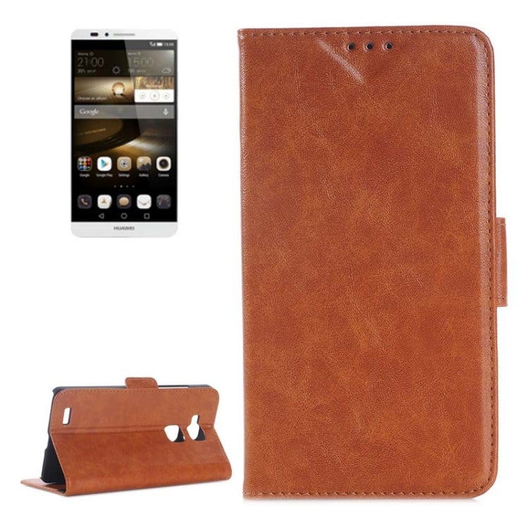 Oil Skin Texture Horizontal Flip Leather Case with Card Slots & Wallet & Holder for Huawei Ascend Mate 7