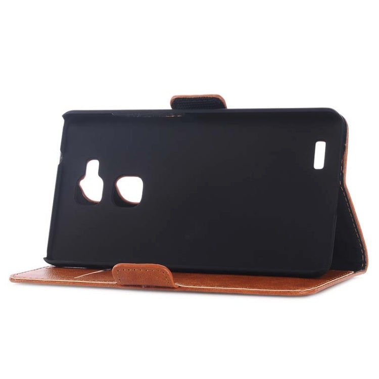 Oil Skin Texture Horizontal Flip Leather Case with Card Slots & Wallet & Holder for Huawei Ascend Mate 7