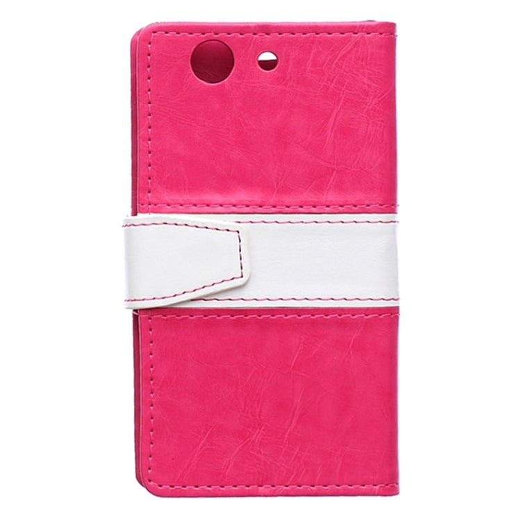 Crazy Horse Texture Color Matching Flip Leather Case with Holder & Card Slots & Wallet for Sony Xperia Z4 Compact