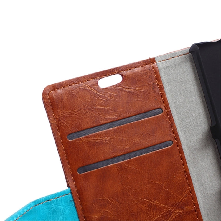 Crazy Horse Texture Color Matching Flip Leather Case with Holder & Card Slots & Wallet for Sony Xperia Z4 Compact