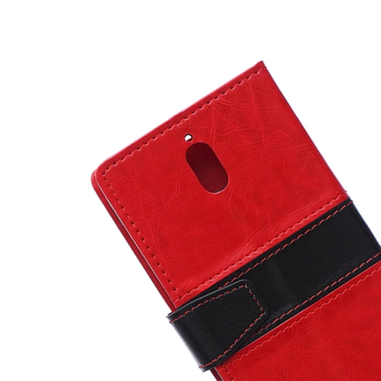 Horizontal Flip Color Matching Leather Case with Holder & Card Slots & Wallet for Huawei Y625