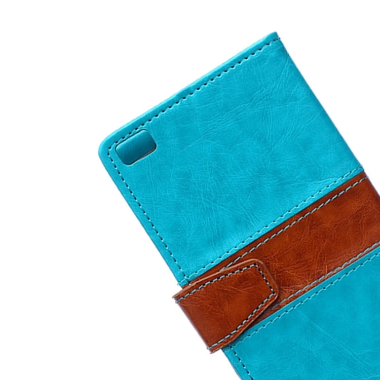 Horizontal Flip Color Matching Leather Case with Holder & Card Slots & Wallet for Huawei P8 Lite