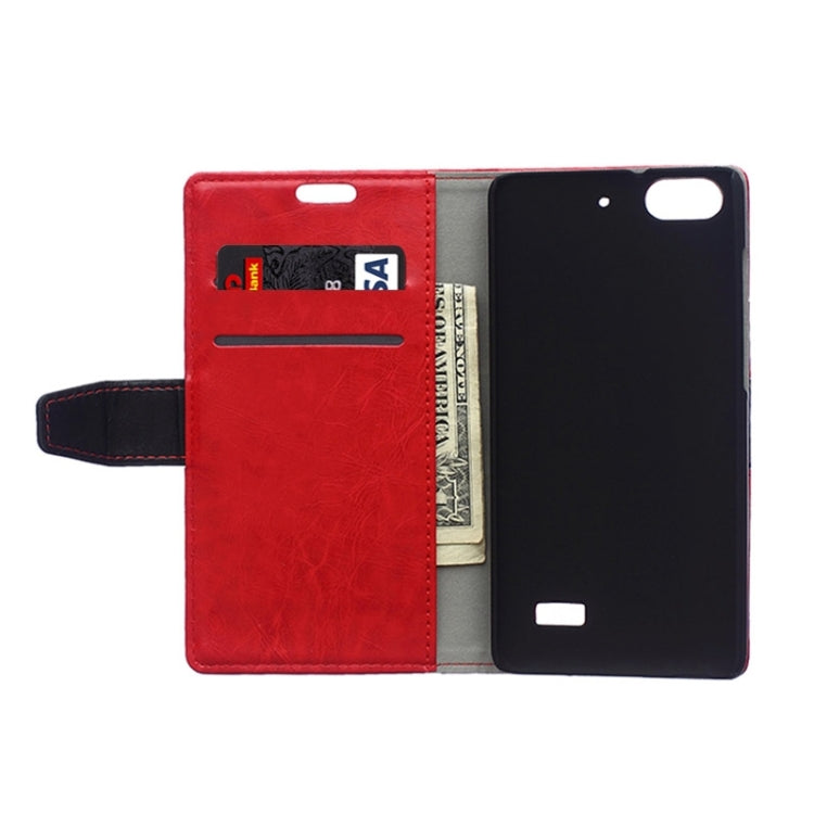 Horizontal Flip Color Matching Leather Case with Holder & Card Slots & Wallet for Huawei Honor 4C